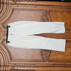 A . New day Bootcut High Rise sz 8 L R White (ivory) Jean's Denim